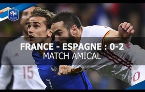 FRANCE - ESPAGNE (0-2)